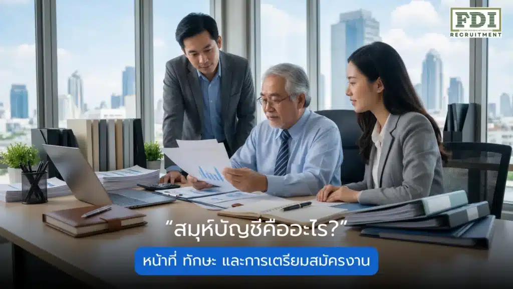 สมุห์บัญชีคืออะไร หน้าที่ ทักษะ และวิธีเตรียมตัวสมัครงาน FDI Recruitment